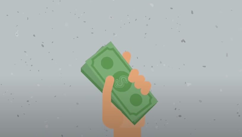 Hand with money